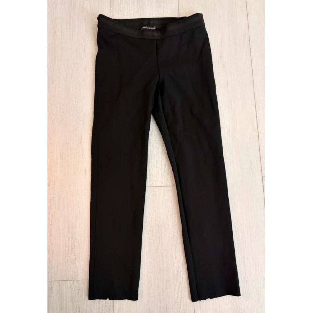James Perse Matte Scuba Cropped Legging WMSJ1709 Sz 2 / M Black - Back Slit